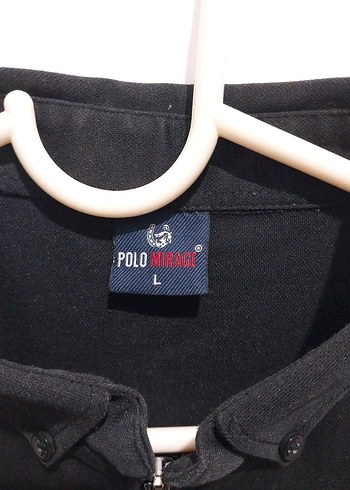 Fermuarlı Siyah Erkek Polo Tişört - Görsel 2