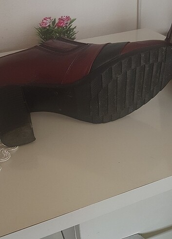 37 Beden bordo Renk 37 numara deri ayakkabi