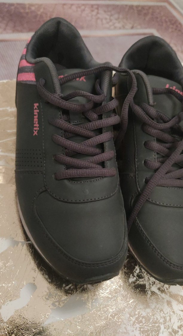 Siyah-Pembe Kadın Spor Ayakkabı - Görsel 3