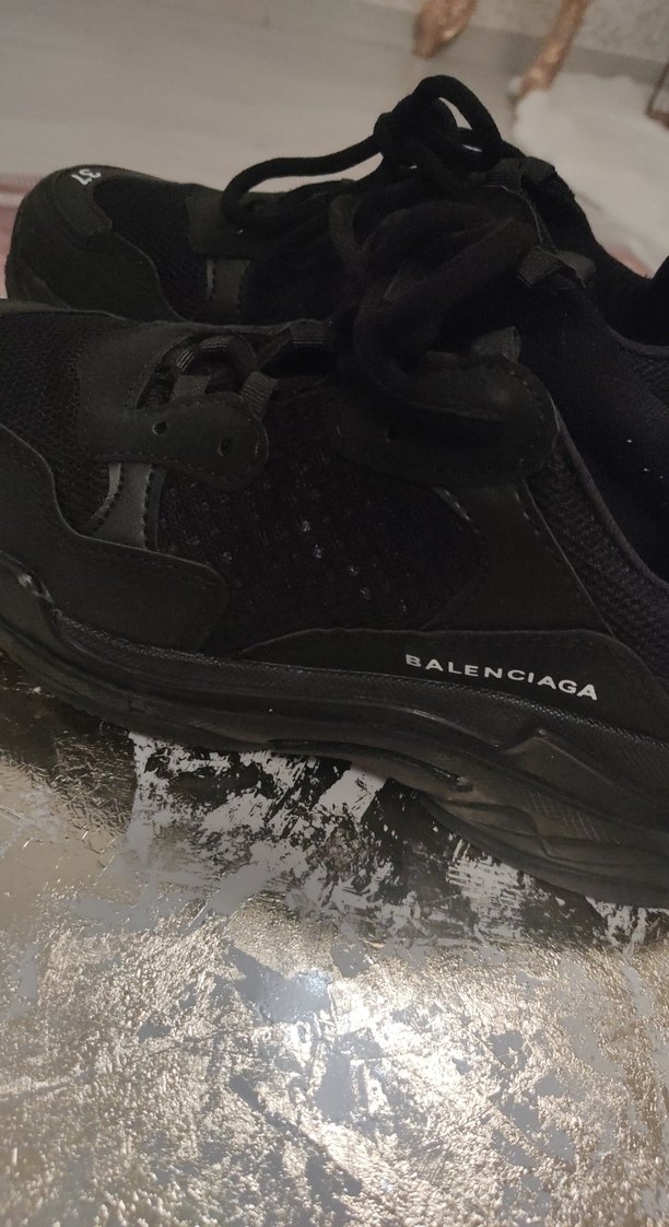 Kadın Siyah Platform Topuklu Spor Ayakkabı - Görsel 2