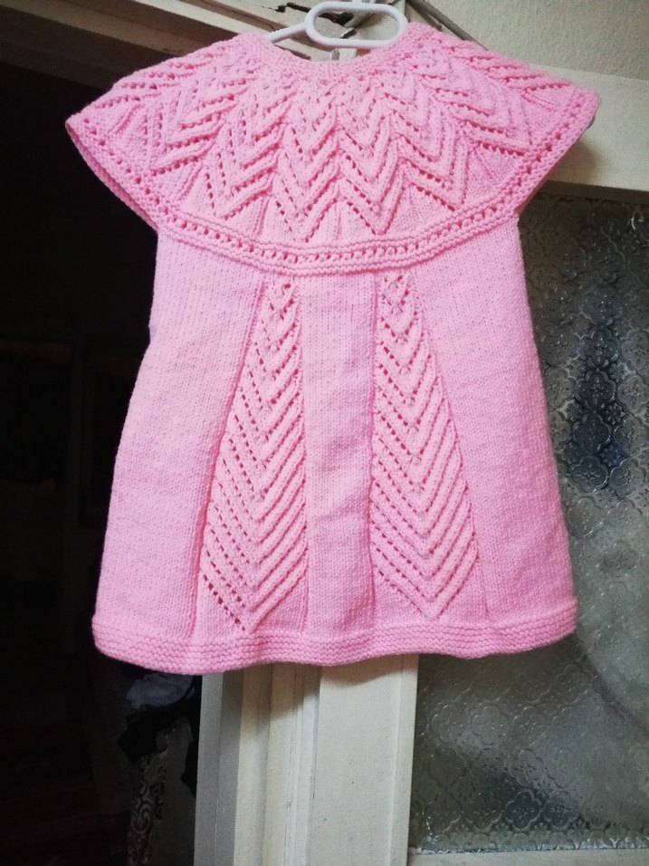 Kızlar için Pembe Bohem Örgü Yelek - Görsel 2