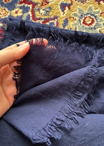 Diğer Fresh Scarf Lacivert pamuk şal