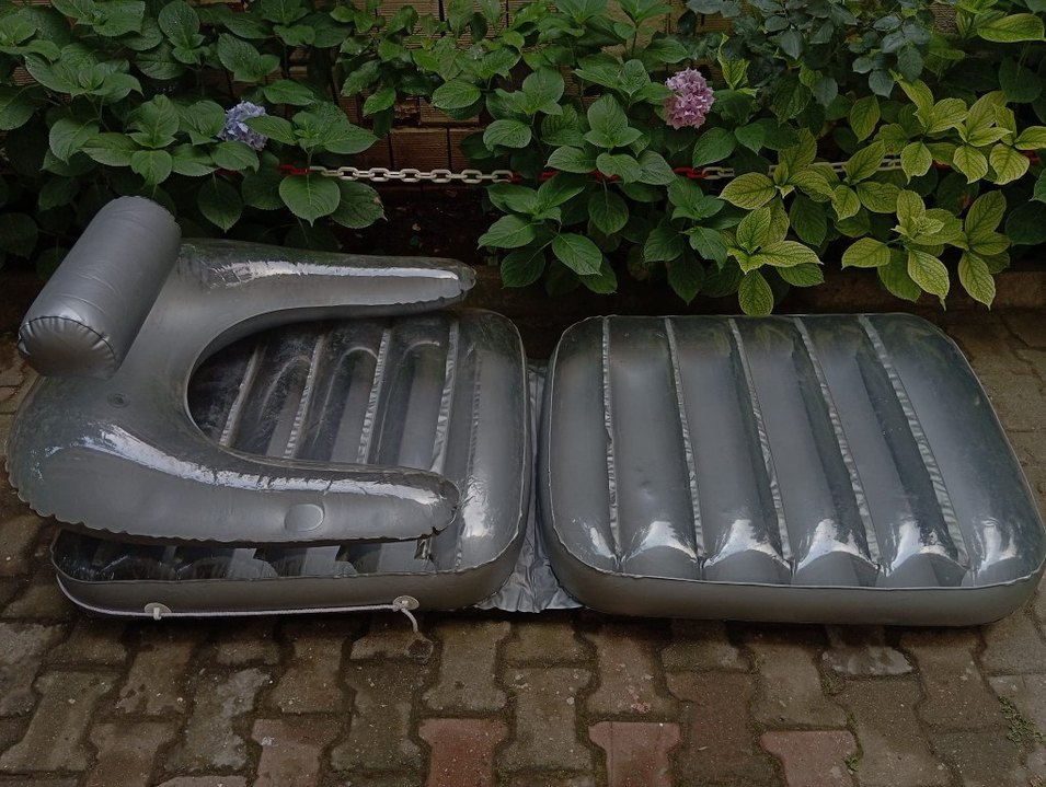 Gri Şişme Havuz  Yatağı - Görsel 2