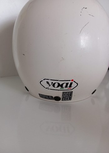 Diger Beyaz Buckled Motor Kask - Görsel 3