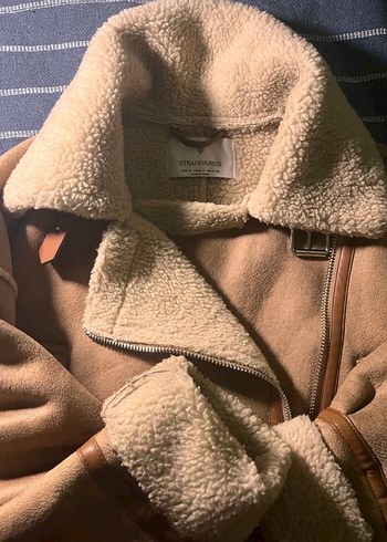 Bej Süet Kürklü Kadın Ceket - Görsel 3