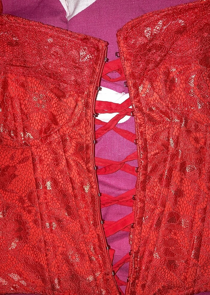 Dantelli korse büstiyer - Görsel 2