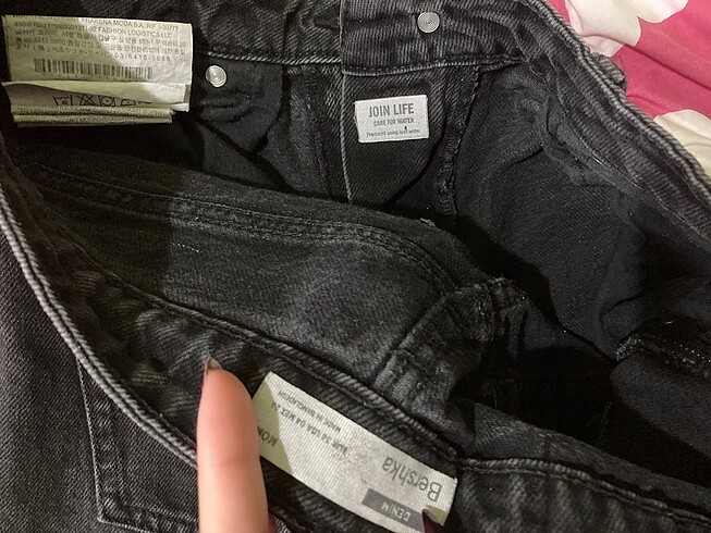 Bershka dizi yırtık mom jean - Görsel 4