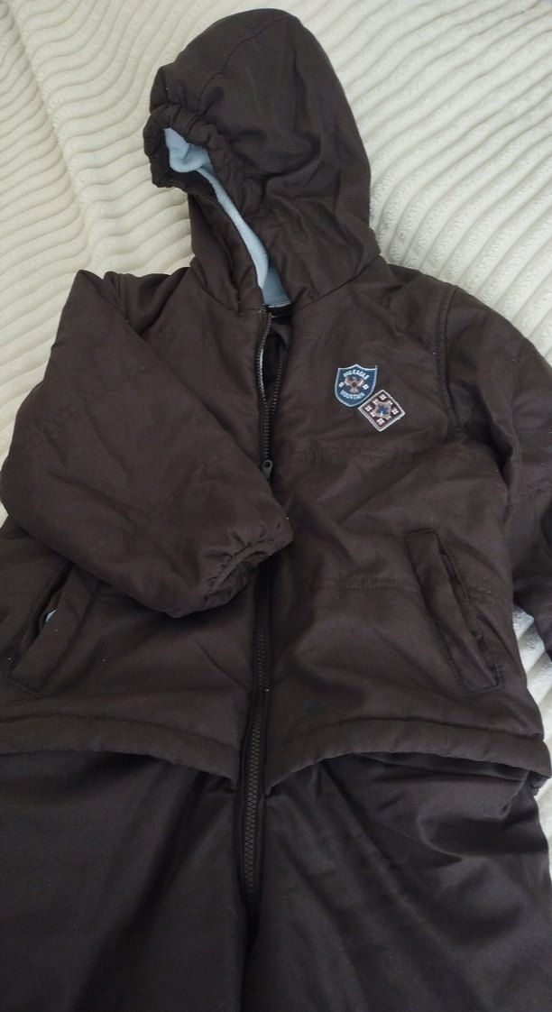 Kahverengi Fermuarlı Bebek Kayak Tulumu - Görsel 2