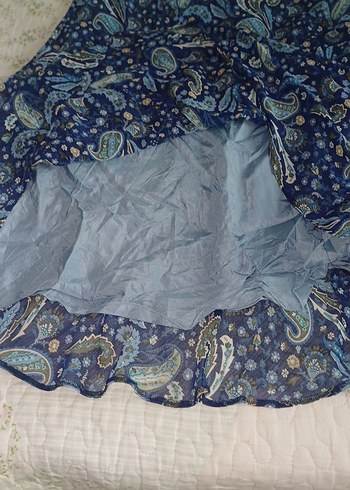 Mavi Bohem orta boy Etek - Görsel 4