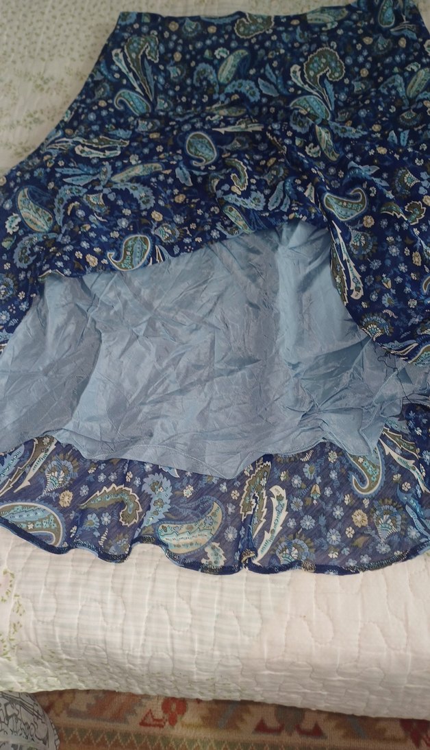 Mavi Bohem orta boy Etek - Görsel 4