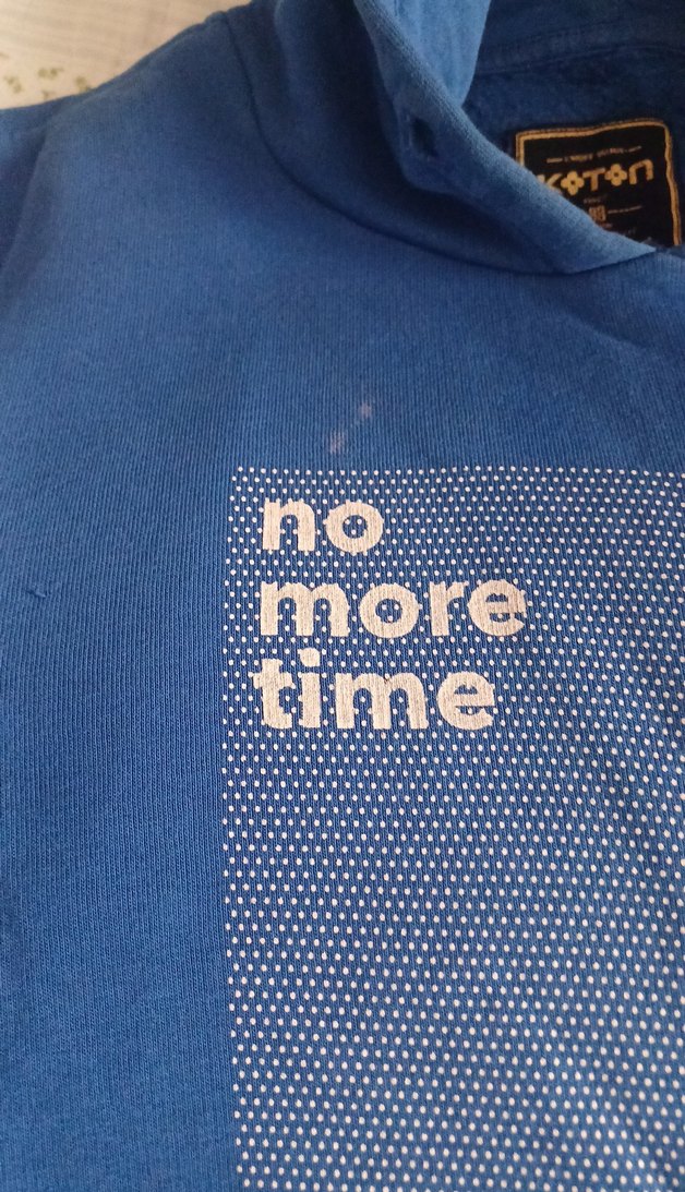 Mavi Kapüşonlu Erkek Sweatshirt - Görsel 3