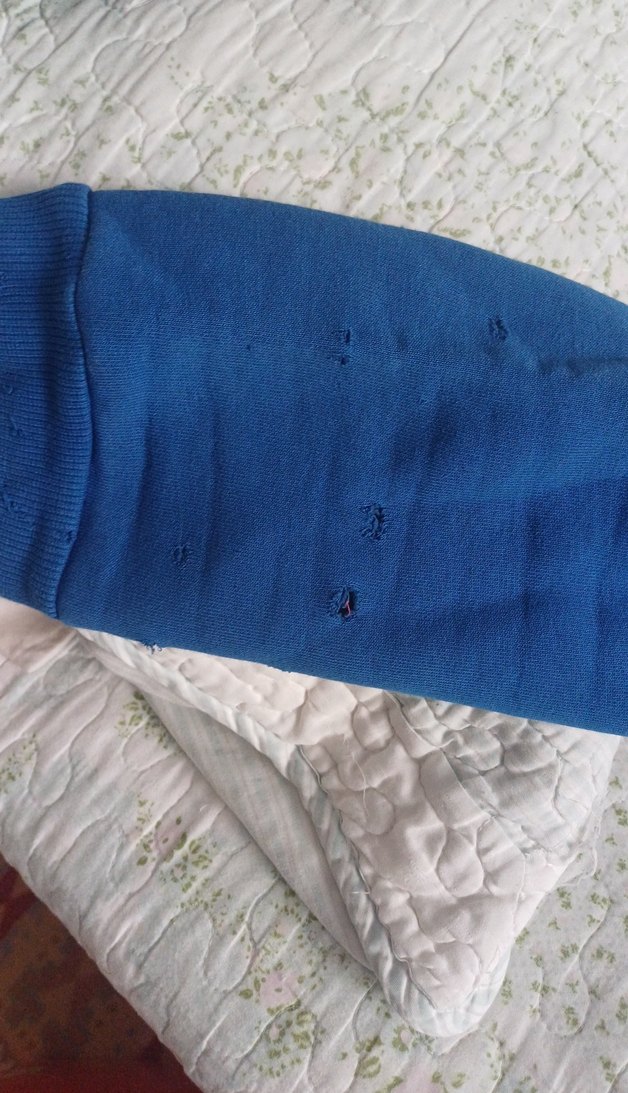 Mavi Kapüşonlu Erkek Sweatshirt - Görsel 4