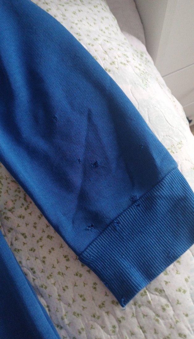 Mavi Kapüşonlu Erkek Sweatshirt - Görsel 5