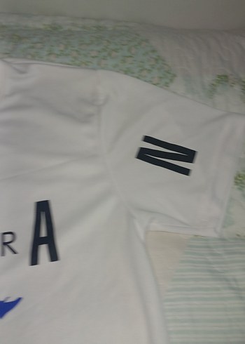 Beyaz Baskılı Erkek Kısa Kollu Tişört - Görsel 4