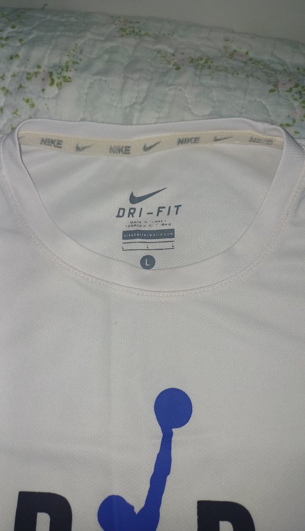 Beyaz Baskılı Erkek Kısa Kollu Tişört - Görsel 2