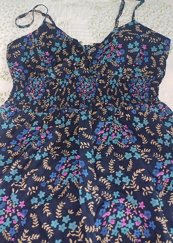 Bohem Çok Renkli askılı elbise - Görsel 2