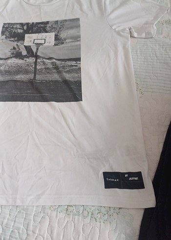 Beyaz Erkek Baskılı Tişört - Görsel 6