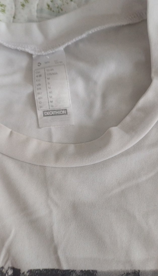 Beyaz Erkek Baskılı Tişört - Görsel 3