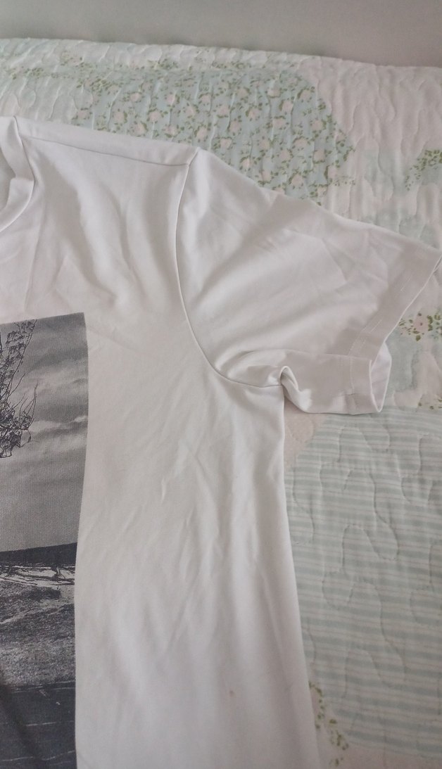 Beyaz Erkek Baskılı Tişört - Görsel 4