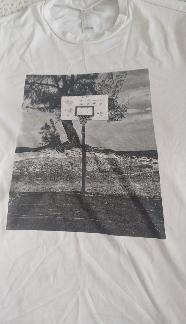 Beyaz Erkek Baskılı Tişört - Görsel 5