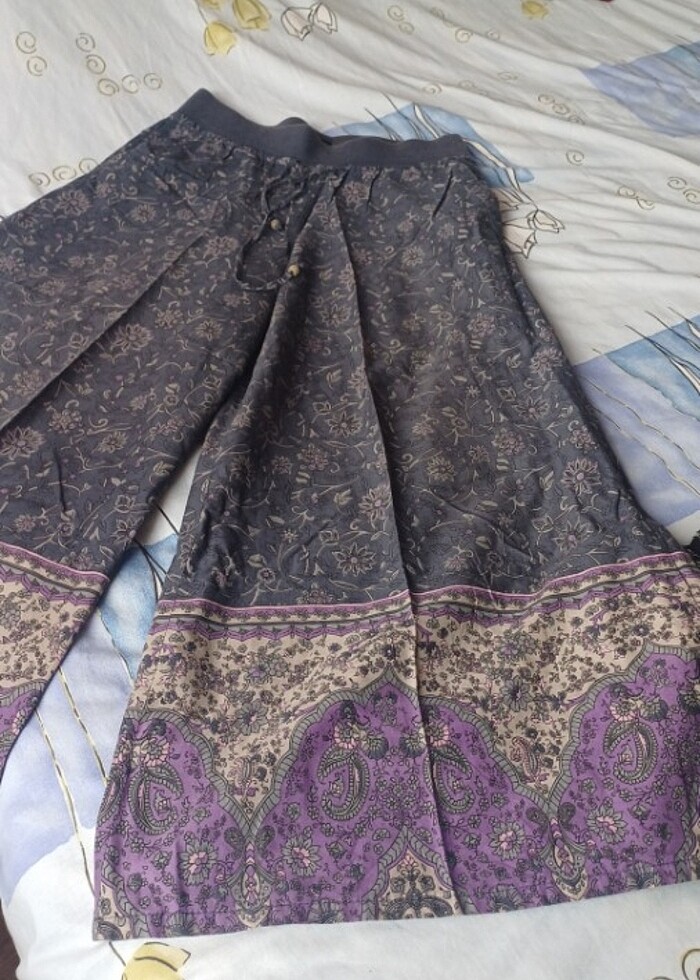 Geniş paça pantolon /etek  - Görsel 2