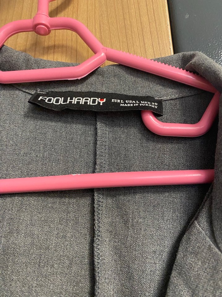 Gri Kemerli Kadın Keten Takım Elbise - Görsel 5