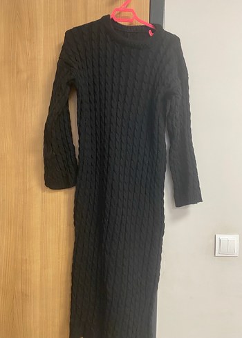 Kadın Siyah Örgü Uzun Kollu Kazak - Görsel 3