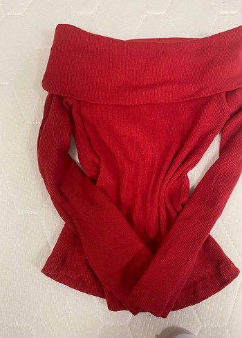 Koyu Kırmızı Kadın Triko Boğazlı Kazak - Görsel 3