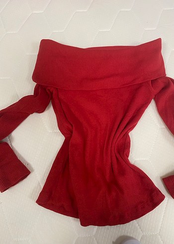 Koyu Kırmızı Kadın Triko Boğazlı Kazak - Görsel 4