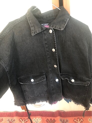 m Beden siyah Renk M beden oversize kot ceket