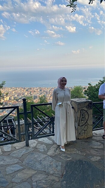 s Beden camel Renk Elbise