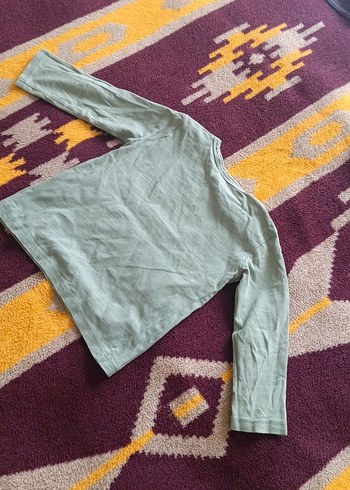 Gri Baskılı Uzun Kollu Kız Tişörtü - Görsel 5