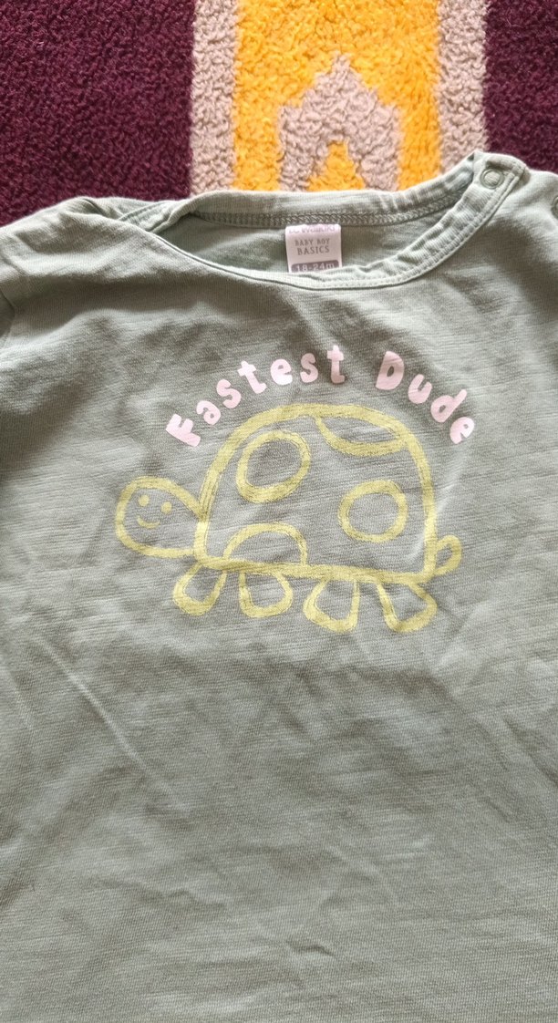 Gri Baskılı Uzun Kollu Kız Tişörtü - Görsel 3