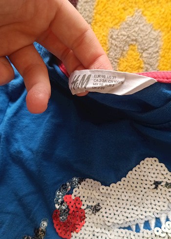 Renkli Baskılı Uzun Kollu Kız Sweatshirt - Görsel 3