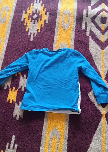 Renkli Baskılı Uzun Kollu Kız Sweatshirt - Görsel 4