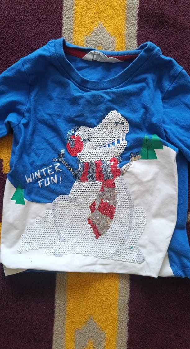 Renkli Baskılı Uzun Kollu Kız Sweatshirt - Görsel 2