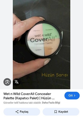 Beden Wet n Wild CoverAll Çok Renkli Kapatıcı Paleti
