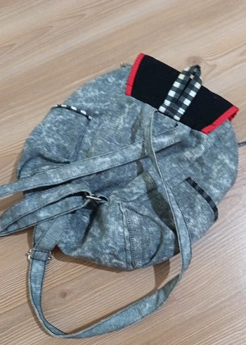 Kayışlı Gri Rock Punk Çocuk Cüzdanı - Görsel 2