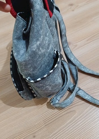 Kayışlı Gri Rock Punk Çocuk Cüzdanı - Görsel 3