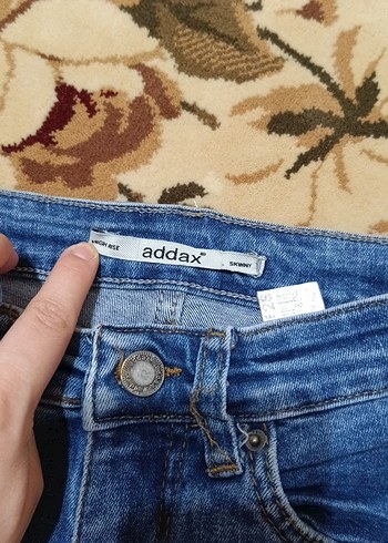 Kadın Mavi Bağcıklı Normal Paça Kot Pantolon - Görsel 2