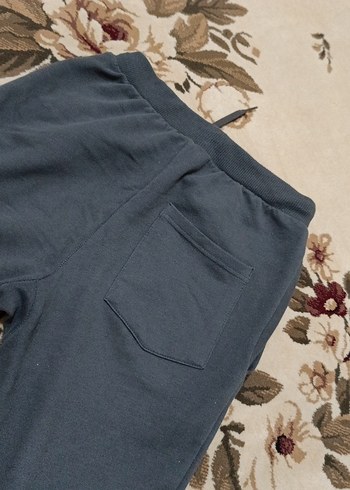 Gri Kadın Salaş Denim Eşofman Altı - Görsel 8