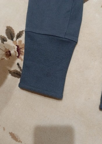 Gri Kadın Salaş Denim Eşofman Altı - Görsel 2