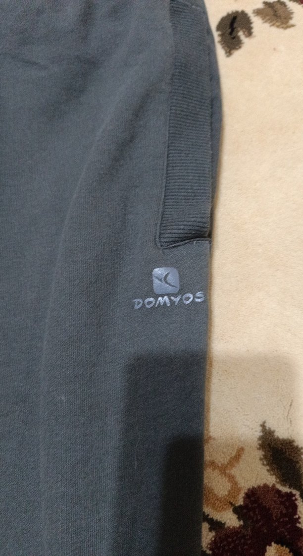 Gri Kadın Salaş Denim Eşofman Altı - Görsel 3