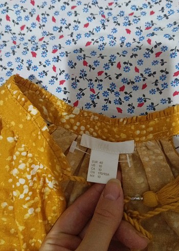 Sarı Bohem Uzun Kollu Hamile Bluzu - Görsel 4