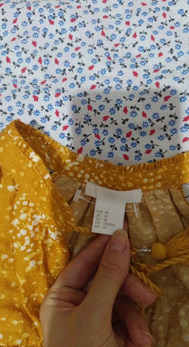 Sarı Bohem Uzun Kollu Hamile Bluzu - Görsel 4