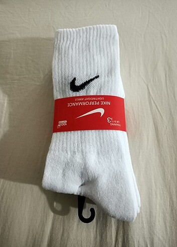 Beden beyaz Renk 3'lü Nike Çorap
