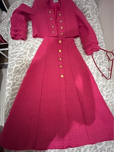 Tüvit Blazer etek takım