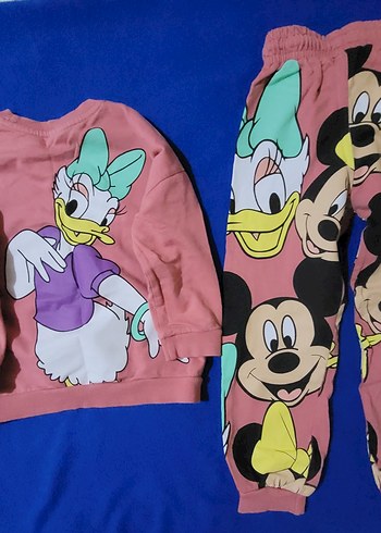 Zara Kız çocuk baskılı sweat takımı