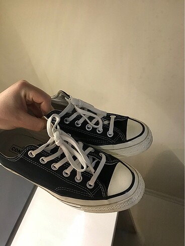 38 Beden Converse siyah klasik bileksiz