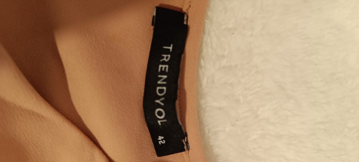 pudra midi boy elbise - Görsel 3